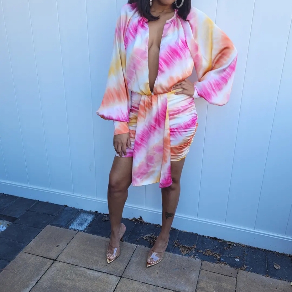 Pink Multi -Dress